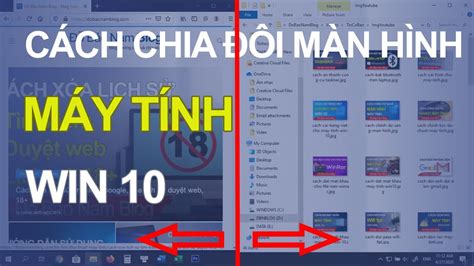 Cách chia đôi màn hình máy tính, chia màn hình Win 10 thành 2 phần 2022 ...