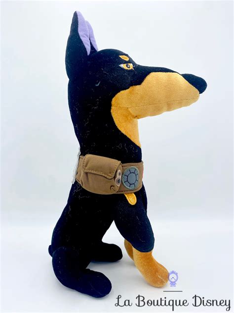 Peluche Interactive Chien Alpha Là Haut Disney Store Doberman Noir