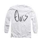 Elvis Presley Shirt Juniors V Neck Sketchy Name White T Shirt Elvis