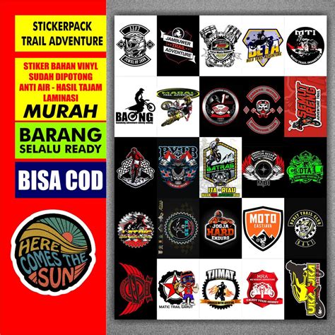 Jual Stiker Pack Motor Komunitas Trail Adventure Herex C70 Herek