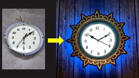 Repairing Old Broken Wall Clock With Unique Designer Look Youtube