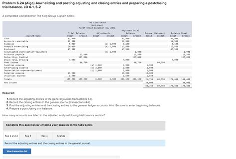 Solved Problem A Algo Journalizing And Posting Chegg