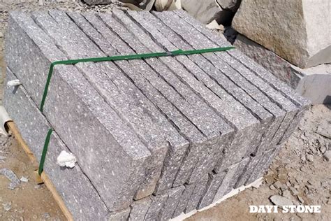 G603 10 Light Grey Natural Granite Stone Palisade Kerbs All Sides