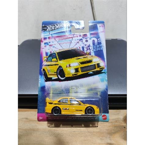 Jual Hot Wheels S Street Scene Series Mitsubishi Lancer Evolution Vi Kuning Shopee Indonesia