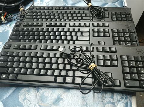 1 Lot Of 3 Dell Wired Usb Keyboard Kb212 B 04g481 Ebay