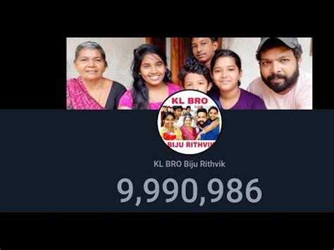 Kl Bro Biju Rithvik M Live Sub Count Klbrobijurithvik Youtube