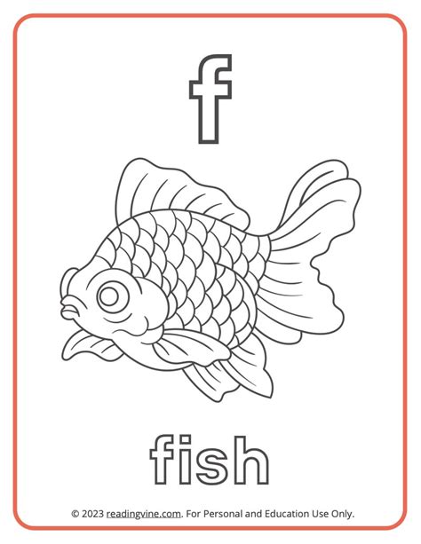 Letter F Coloring Pages