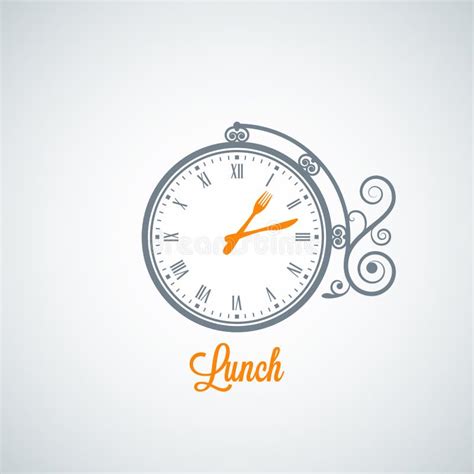 Time For Lunch Vector Stock Vector Illustration Of Concept