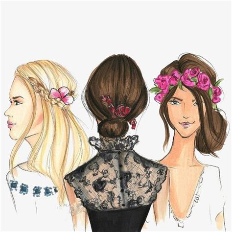 Moda Menina Fashion Art Illustration Hair Illustration Bff Drawings