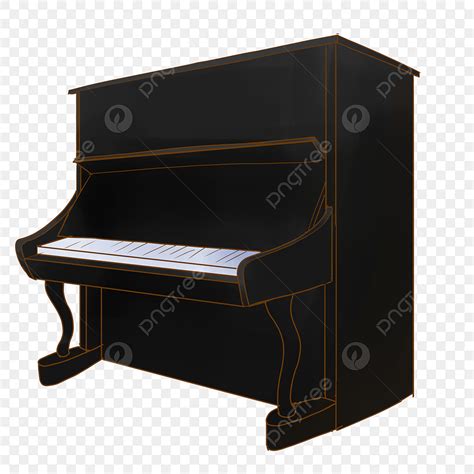 Piano Instrument Clipart PNG Images A Black Piano Instrument Musical