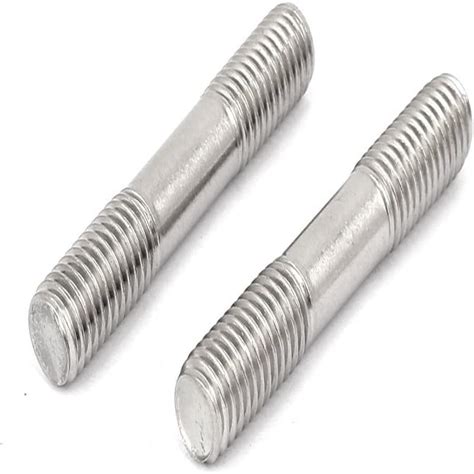 Double End Threaded Stud Screw Bolt M X Mm Stainless Steel