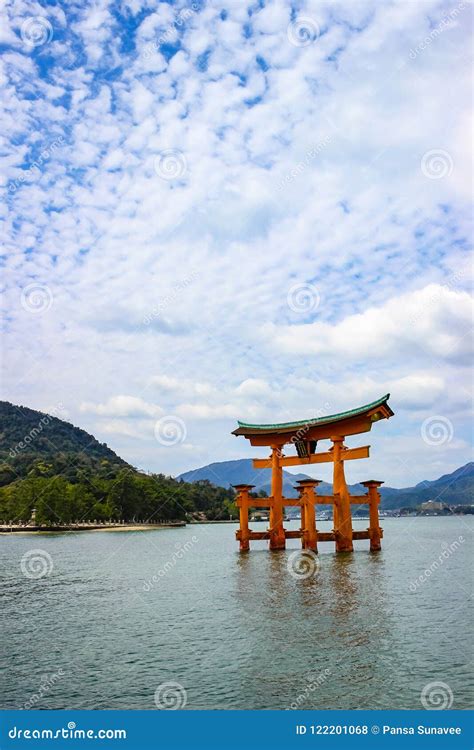 The Floating Torii Gate of Itsukushima Shrine Stock Photo - Image of ...