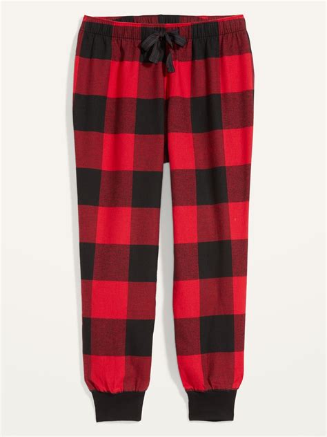 Patterned Flannel Jogger Pajama Pants For Women Old Navy Pants For