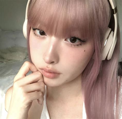 Douyin Makeup Aesthetic Really Pretty Girl Hair Color Pink