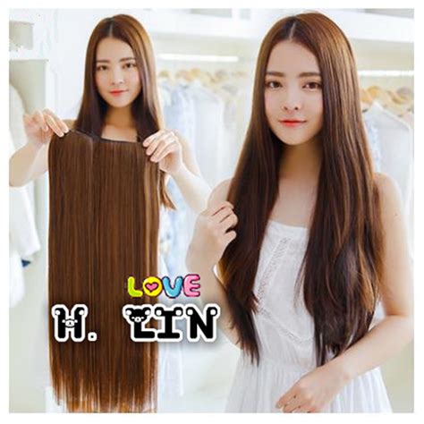 Aplique M Gico Cabelo Fio Invis Vel Tiara Cor Ruivo Liso Shopee