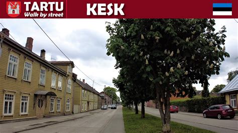 Tartu Estonia Walk By Street Kesk Tänavstreet Estonia 4k Youtube