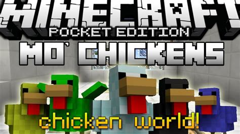 Minecraft Pocket Edition Mo Chickens Mod Chicken World Lucky