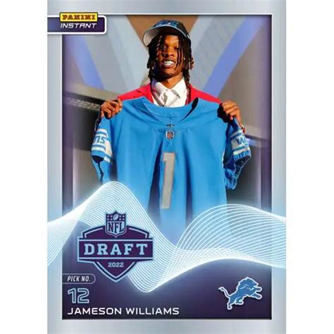 Nfl Detroit Lions 2022 Instant Rps First Look Football Single Card 1 Of