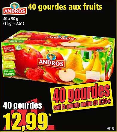 Promo Andros 40 Gourdes Aux Fruits Chez Norma ICatalogue Fr