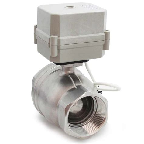 Motorized Ball Valve 2 Dn50 Ac110v 240v Cr5 02 Stainless Steel 304 Electrical Ball Valve