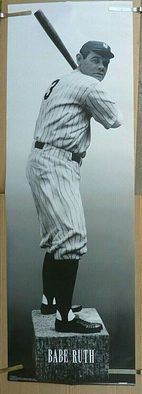 Mavin RARE BABE RUTH NY YANKEES 1990 VINTAGE ORIGINAL BIG DOOR SIZE MLB POSTER