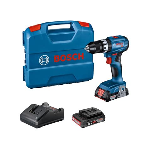 Bosch Professional Gsb 18v 45 Bore Skruemaskine Med 2 Stk 2 0ah