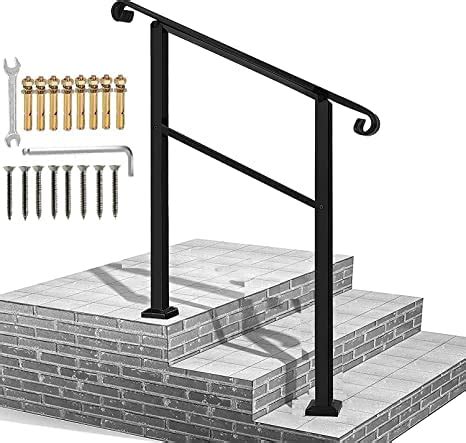 Metty Metal Handrails For Outdoor Steps Fits To Steps Durable And