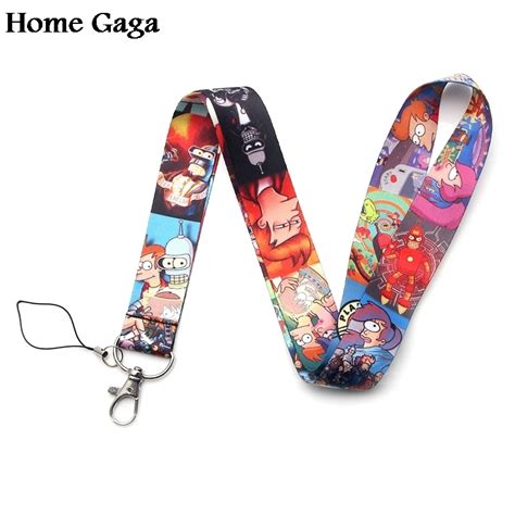 10pcslot Homegaga Futurama Cartoon Lanyards Neck Straps For Phones