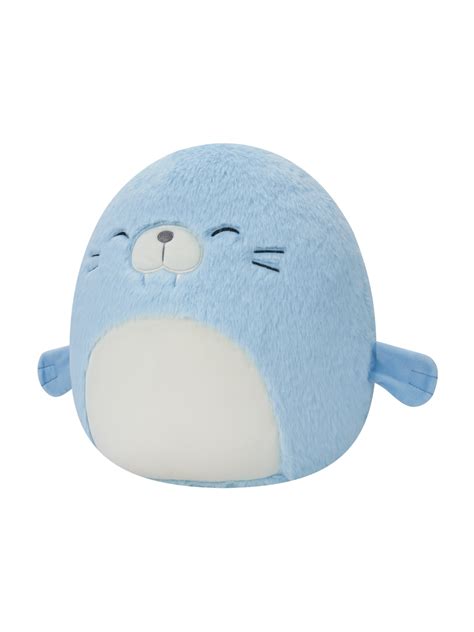 Squishmallows Fuzz A Mallow Harvey La Morsa Azul Cm Dedoles