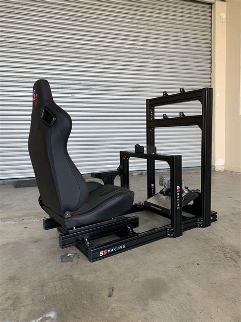 S5 Aluminium Sim Racing Cockpit Wheelstand Driving Simulator Rig