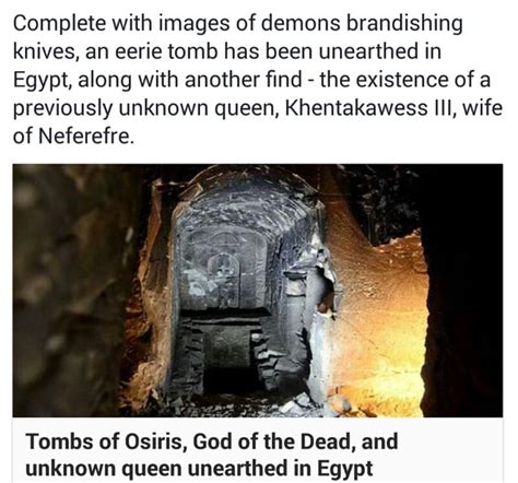 Complete With Images Of Demons Brandishing Knives An Eerie Tomb Has