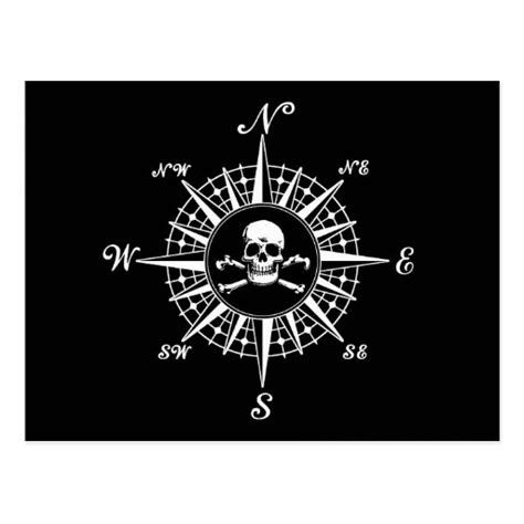 Compass Rose Skull 1 Zazzle