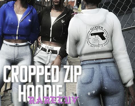 Cropped Zip Hoodie For Mp Female Gta5