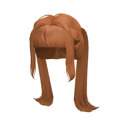 Ginger Kawaii Slick Pigtails W Bangs S Code Price RblxTrade