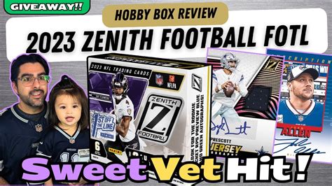 FOTL NEW RELEASE GIVEAWAY 2023 Panini Zenith Football Hobby Box