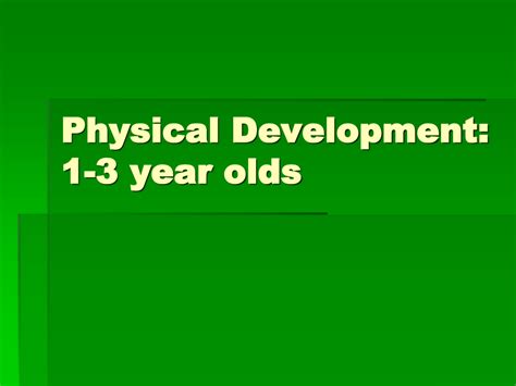 6 Year Old Physical Development