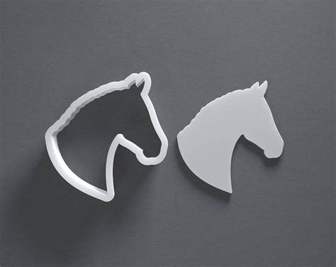 Horse Head Cookie Cutter From Mini To Large Animal Polymer Etsy Uk