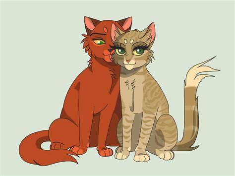 [still falling for you - Fireheart and Sandstorm] by Joker-Darling on ...