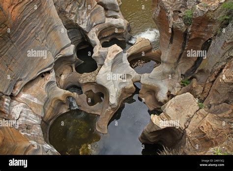 Stream Rock Formation And Potholes At Burke S Luck Potholes Graskop