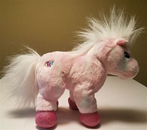 Webkinz Ganz 8in Pink Pony Sparkle Horse Plush Stuffed Animal Toy