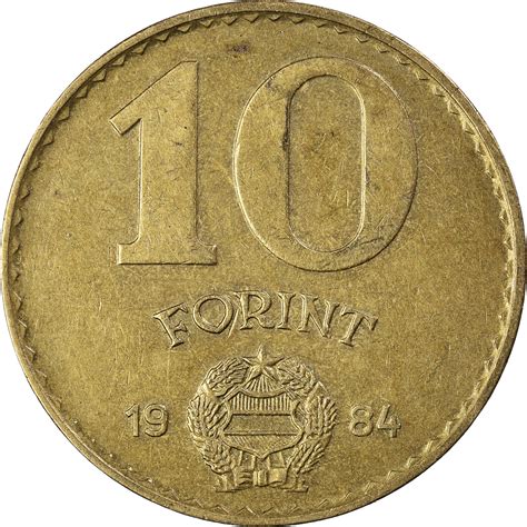 Coin Hungary 10 Forint 1984 European Coins