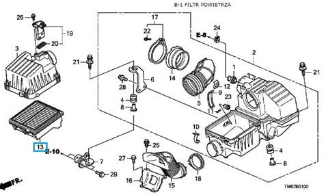 Filtr powietrza Honda Jazz Insight części i akcesoria motoryzacyjne
