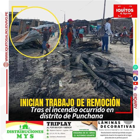 Alerta Iquitos Inician Remoci N De Escombros Tras Incendio En