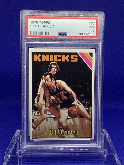 1975 Topps Bill Bradley 73 New York Knicks PSA 7 NM HOF EBay