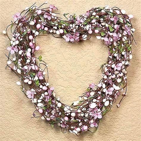 Sitting Pretty Pink Lavender Cream Heart Shaped Faux Twig Etsy Twig