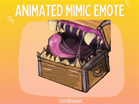 Animated Dnd Mimic Emote 2x Free Variants Included Tags Streamer Youtube Twitch Discord Alert