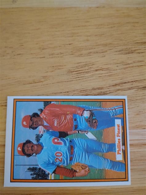 1982 Donruss Phillies Finest Pete Rose And Mike Schmidt 585 Phillies