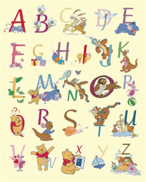 Free Printable Winnie The Pooh Alphabet Letters