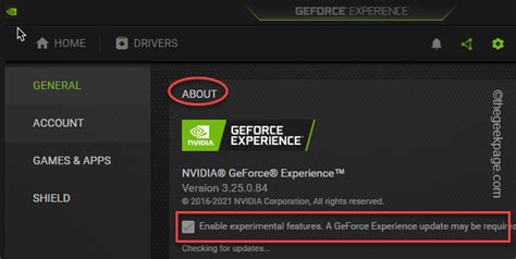 Fix Geforce Experience In Game Overlay Not Working