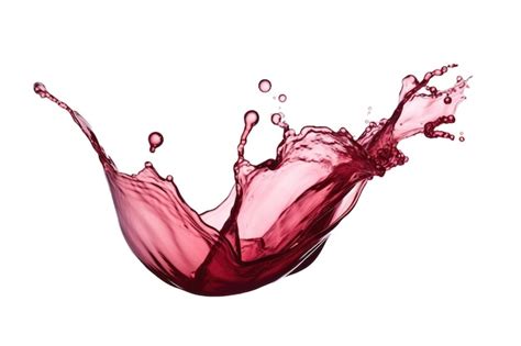 Wine Splash On Transparent Background AI Generative Premium AI